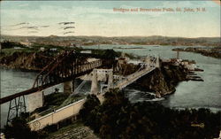 Bridges and Reversible Falls Postcard