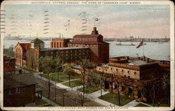 Distillery Offices, Malt Houses and Grain Elevator Postcard