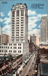 Looking East on King Street from York Street Postcard