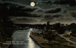 Looking down from Locks Postcard