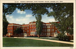 Women's Dormitory, State Teachers' College Johnson City, TN Postcard Postcard