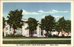 Carbon County Junior High School Price, UT Postcard Postcard