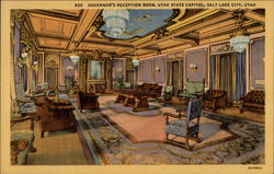 Governor's Reception Room - State Capitol Postcard