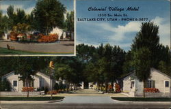 Colonia Village Motel Salt Lake City, UT Postcard Postcard