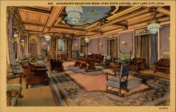 Governor's Reception Room, Utah State Capitol Postcard