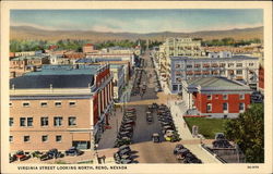 Virginia Street Looking North Postcard