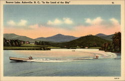 Beaver Lake - "In the Land of the Sky" Asheville, NC Postcard Postcard