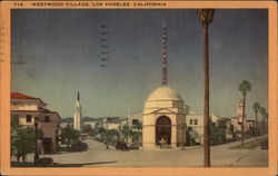 Westwood Village Los Angeles, CA Postcard Postcard