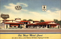 Old West Motel Court Postcard