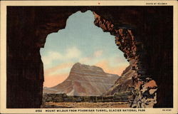 Mount Wilbur from Ptarmigan Tunnel, Glacier National Park (4152) Montana Postcard Postcard