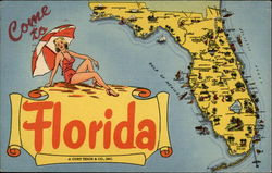 Come to Florida Postcard