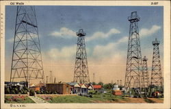 Oil Wells Postcard Postcard