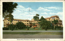 Sunset Hotel, Pasadena on the Gulf St. Petersburg, FL Postcard Postcard