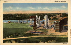 Texas Oil Refinery Postcard