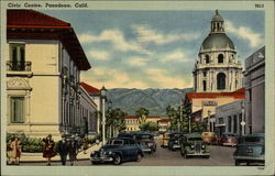 Civic Centre Pasadena, CA Postcard Postcard