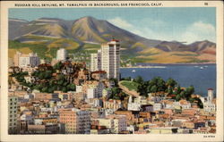 Russian Hill Skyline San Francisco, CA Postcard Postcard