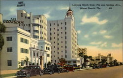 Looking South from 17th and Collins Ave Postcard