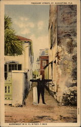 Treasury Street St. Augustine, FL Postcard Postcard