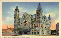 Union Station, 10th and Broadway Louisville, KY Postcard Postcard