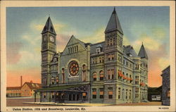 Union Station, 10th and Broadway Louisville, KY Postcard Postcard