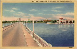 Manatee River Bridge Postcard