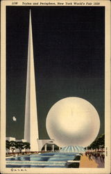 Trylon and Perisphere, New York World's Fair 1939 Postcard