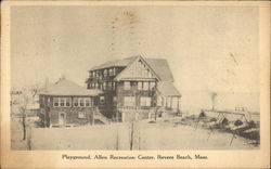 Playground, Allen Recreation Center Revere Beach, MA Postcard Postcard