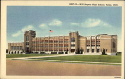 Will Rogers High School Tulsa, OK Postcard Postcard