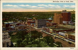 Bird's-Eye View of Enid, Okla Postcard