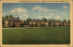 Commissioned Officers' Quarters, Aberdeen Proving Grounds Maryland Postcard Postcard