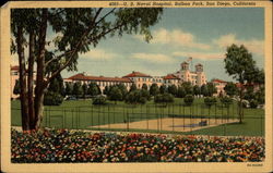 U.S. Naval Hospital, Balboa Park San Diego, CA Postcard Postcard