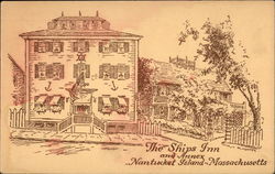 The Ships Inn and Annex Nantucket, MA Postcard Postcard