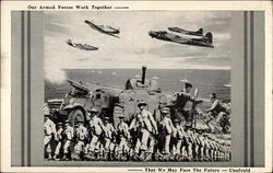 Our Armed Forces Work Together That We May Face the Future -- Unafraid Postcard