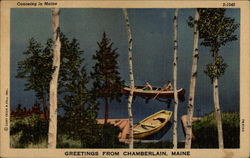 Coneing in Maine Postcard