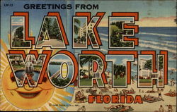 Greetings form Lake Worth, Florida Postcard