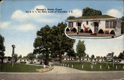 George's Motor Court Columbia, SC Postcard Postcard