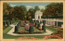 Venetian Gardens and Tea House, Berwind Estate Newport, RI Postcard Postcard