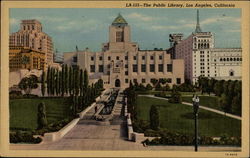 The Public Library Los Angeles, CA Postcard Postcard