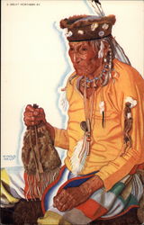 Lazy Boy Native Americana Postcard Postcard