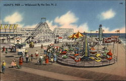 Hunt's Pier Wildwood-By-The-Sea, NJ Postcard Postcard