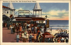 Entrance to Ocean Pier Postcard