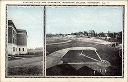 Athletic Field and Gymnasium - Monmouth College Illinois Postcard Postcard