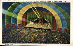 Radio City Music Hall, World's Largest Theatre New York, NY Postcard Postcard