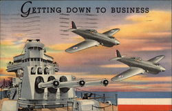 Getting Down to Business Postcard