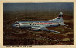 Convair-Liner Flying the Blue Skyway Postcard