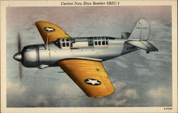 Curtiss New Dive Bomber SB2C-1 Postcard