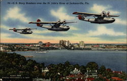 U.S. Navy Bombers over the St. John's River Postcard