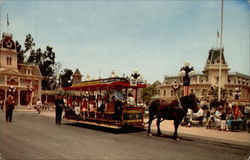 The Main Street Trolley Anaheim, CA Disney Postcard Postcard