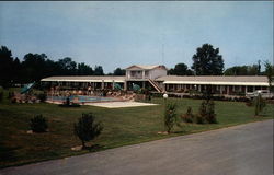 South Land Hotel Court Postcard