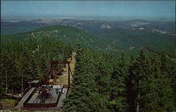 Terry Peak Chairlife Seen from Fire Lookout Black Hills, SD Postcard Postcard